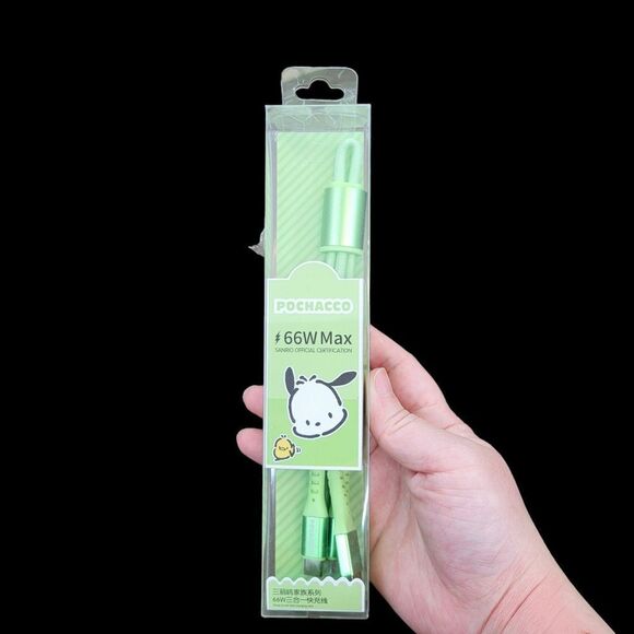 Brand New Sanrio Pochacco Cell Phone Cable Charger 3 in 1 - Picture 1 of 7